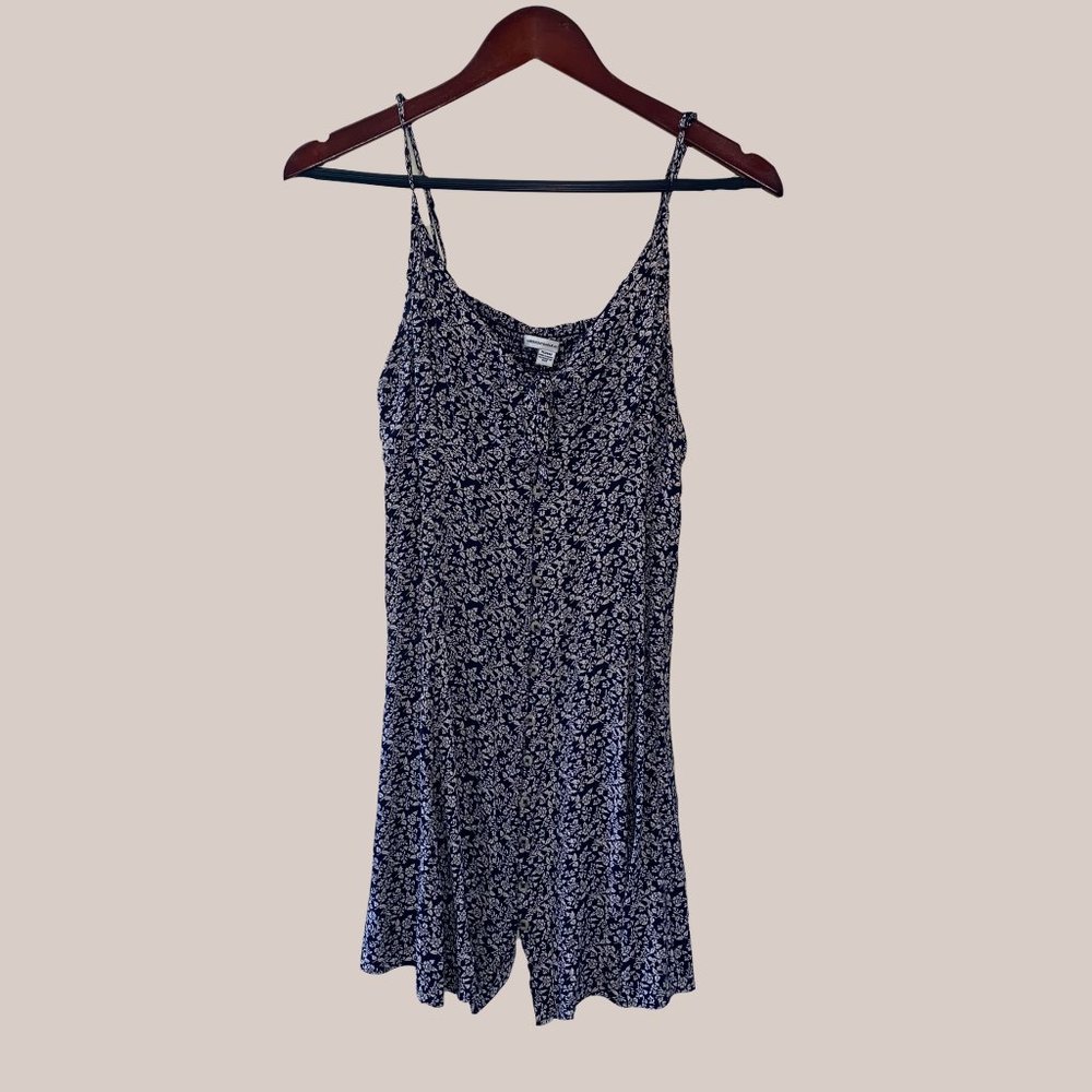 Black Floral Mini Dress